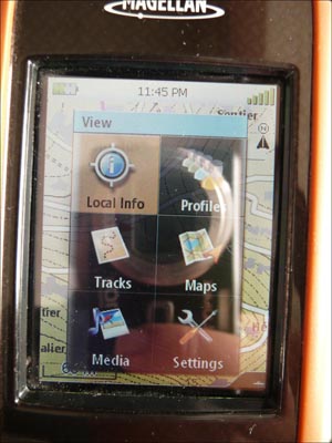 GPS Triton 2000 : menu view