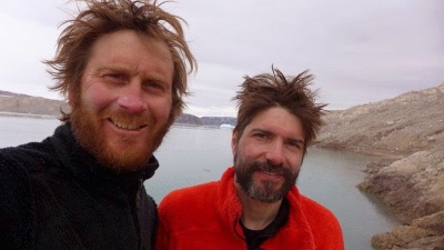 Mika et Cornelius à la fin de l'expé Wings Over Greenland II