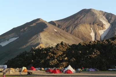 Landmannalaugar : camp de base