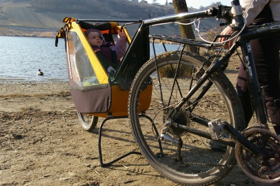 Remorque vélo enfant mono-roue Tout-terrain Single Trailer