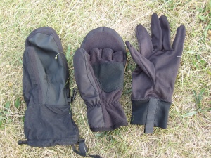 Gants / moufles 3 couches Vaude Argon event 3 in 1 glove : les 3 couches : moufle externe, moufle-mitaine et sous-gant