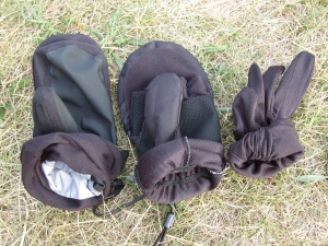Gants / moufles 3 couches Vaude Argon event 3 in 1 glove : les 3 couches : moufle externe, moufle-mitaine et sous-gant