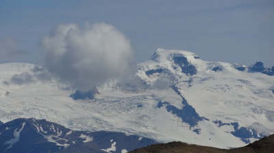 Le plus haut sommet d'Islande en fond de ce trek