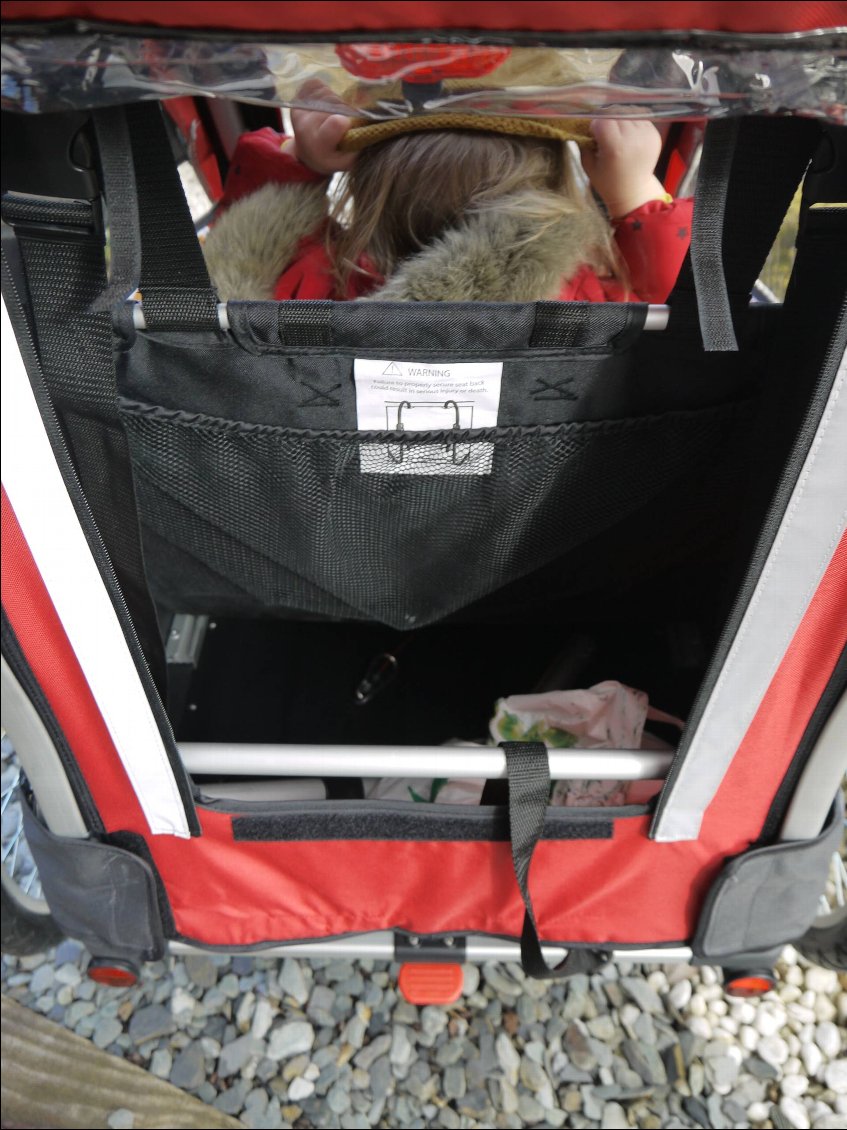 Remorque vélo enfants 2 places Nordic Cab Explorer - coffre généreux