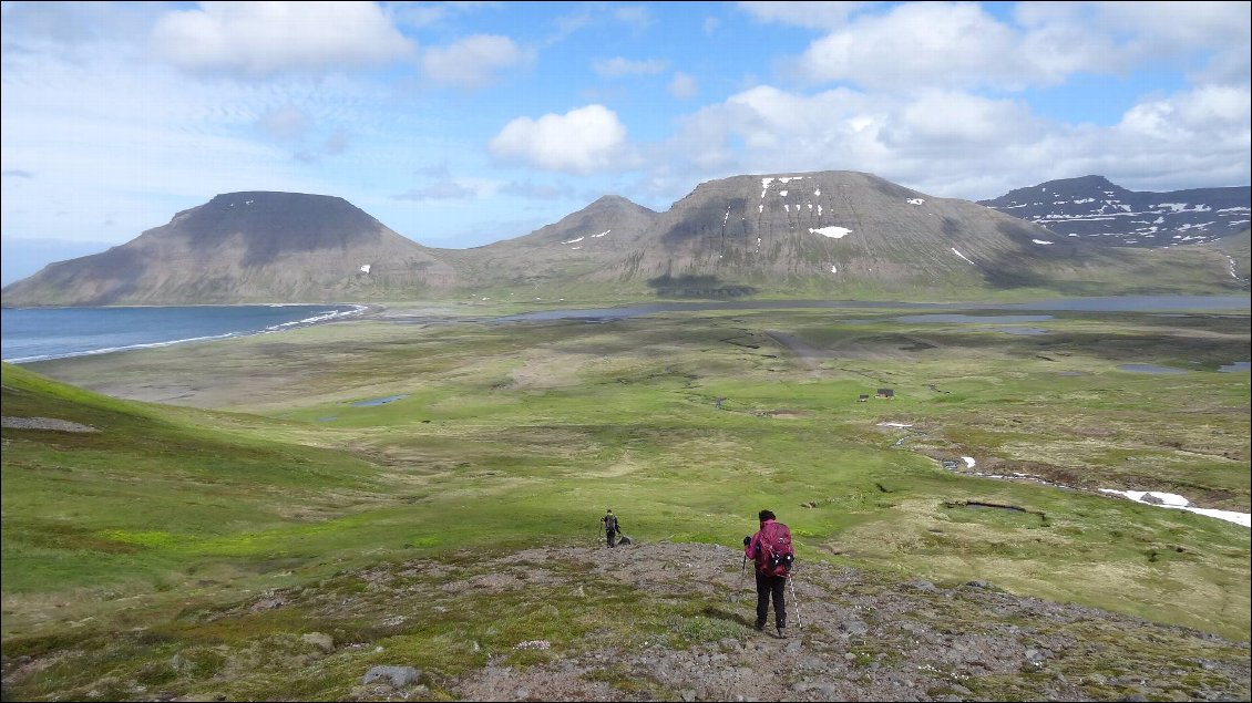 Trek dans les fjords du Hornstrandir.
Photo : Johanna