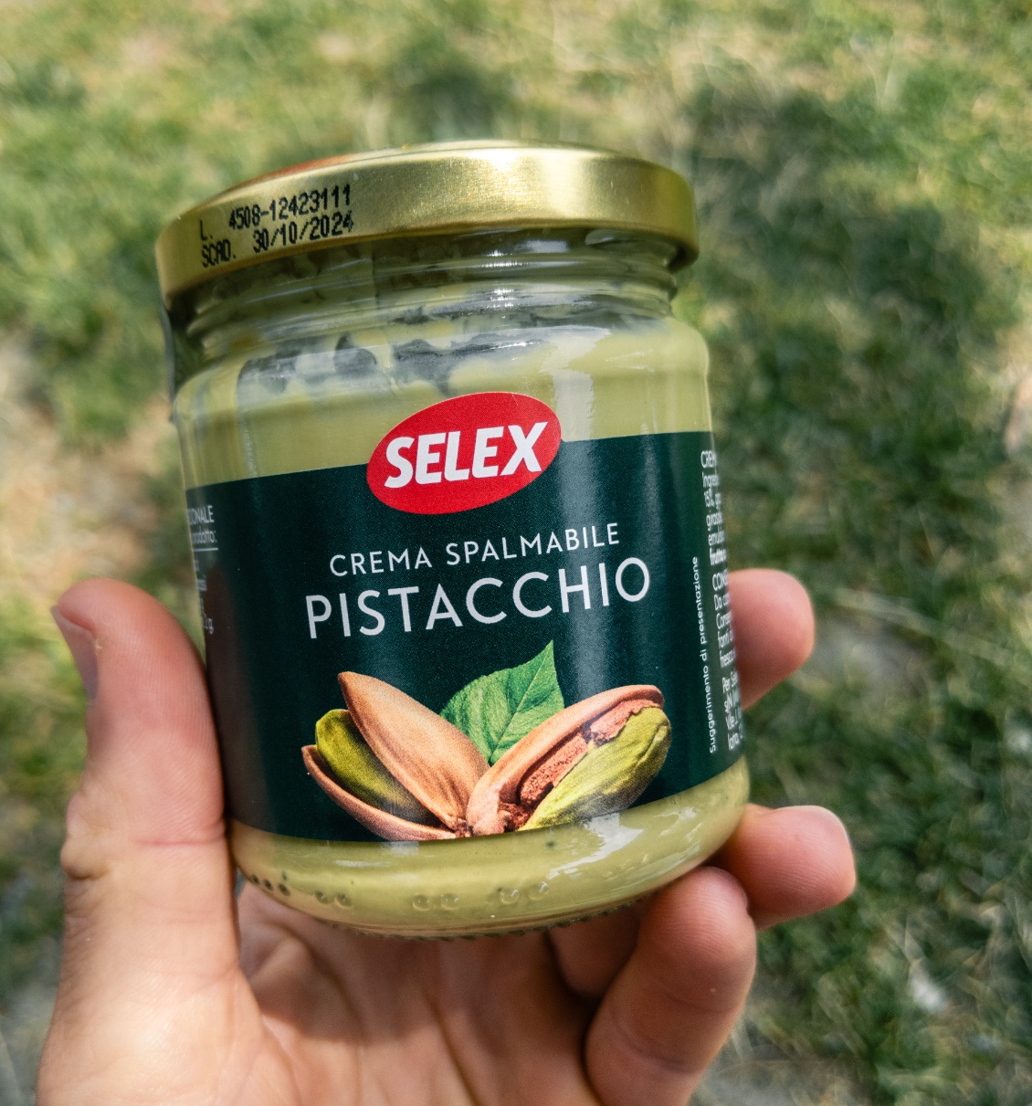 Trouvaille italienne : un genre de Nocciolata, mais à la pistache (au lieu de la noisette). Un pistacchiolata quoi :)